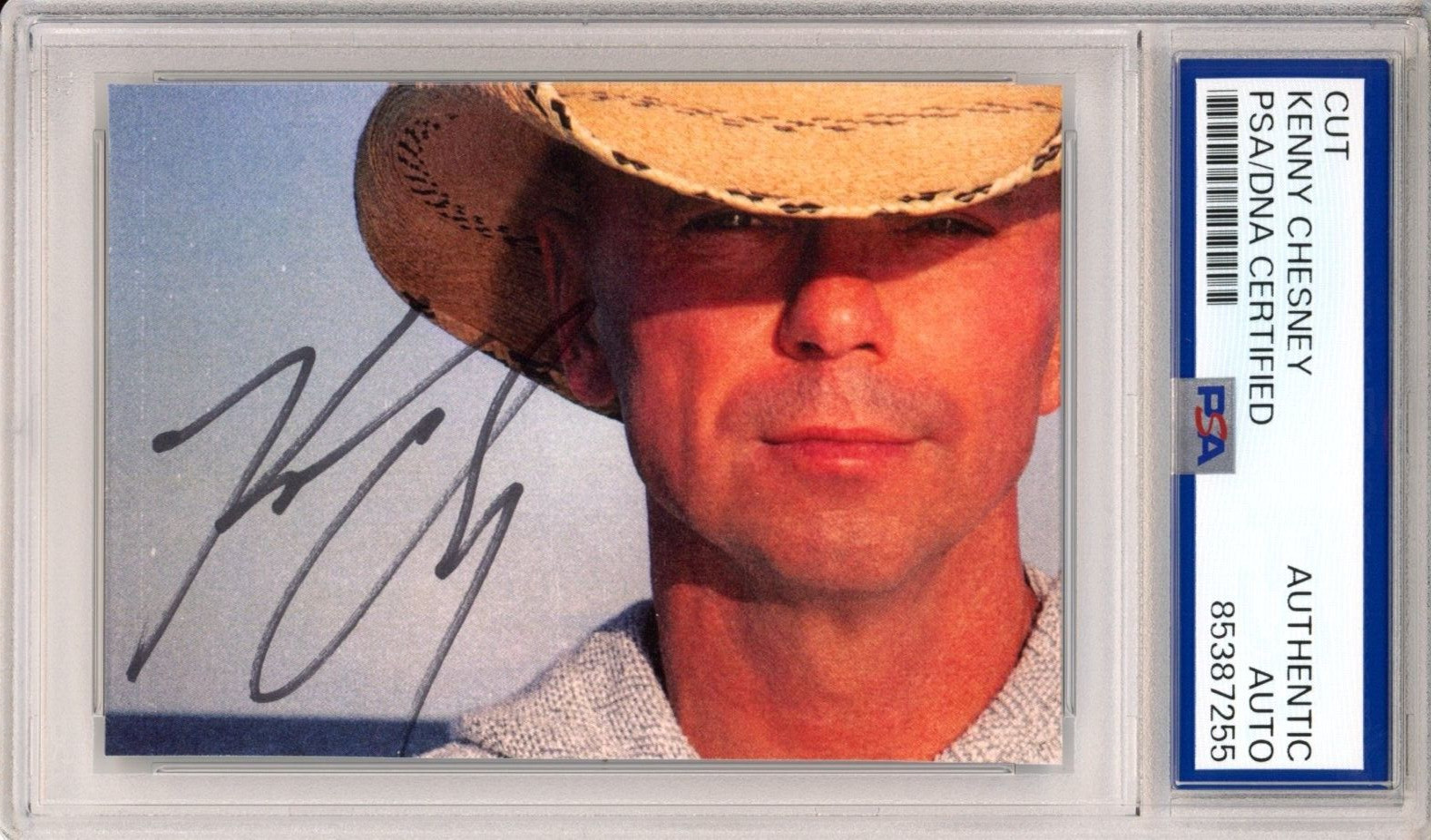 SIGNED Kenny Chesney Born Cover Card Photograph Picture PSA DNA COA Certified