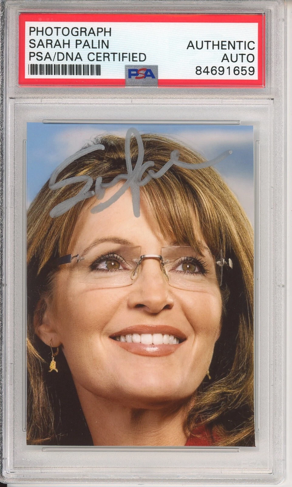 SARAH PALIN SIGNED PSA DNA CERTIFIED COA PHOTOGRAPH PICTURE AUTOGRAPHED GOVERNOR
