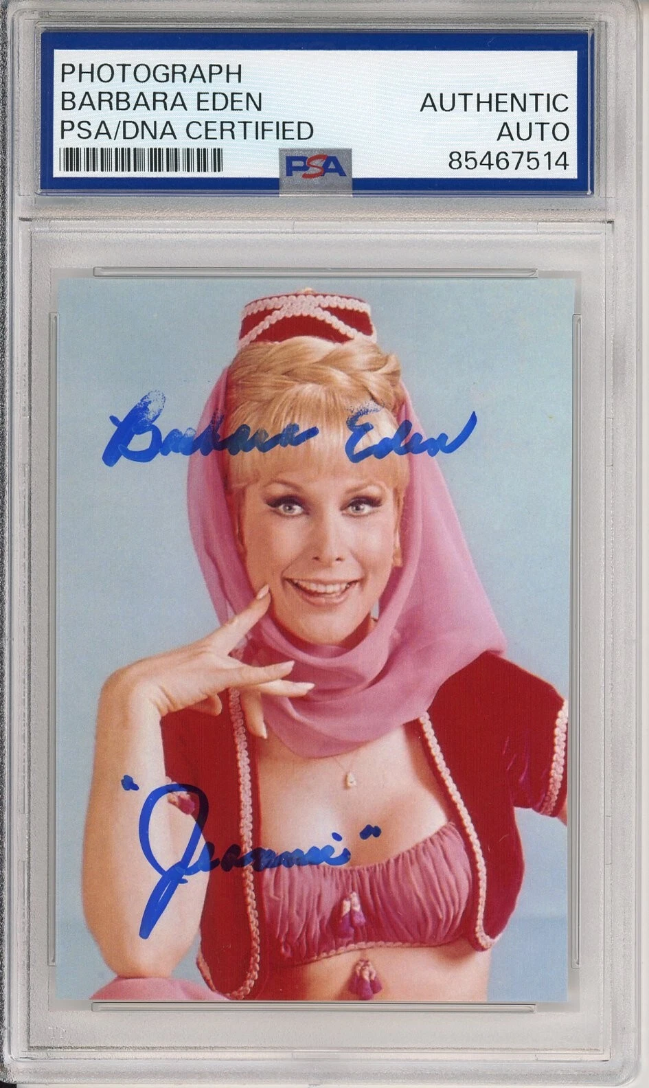 SIGNED Barbara Eden I Dream Of Jeannie SEXY Photograph Autograph PSA DNA COA