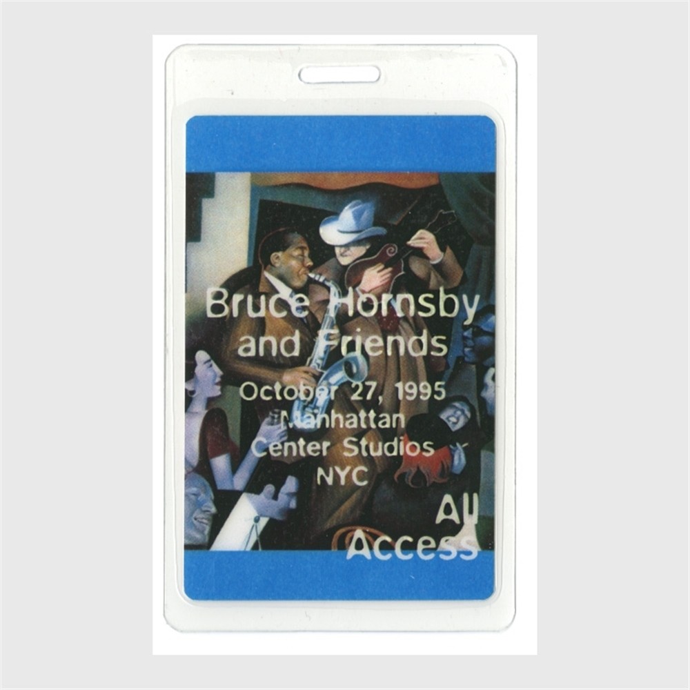 Bruce Hornsby 1995 Hot House Concert Tour All Access Laminated Backstage Pass