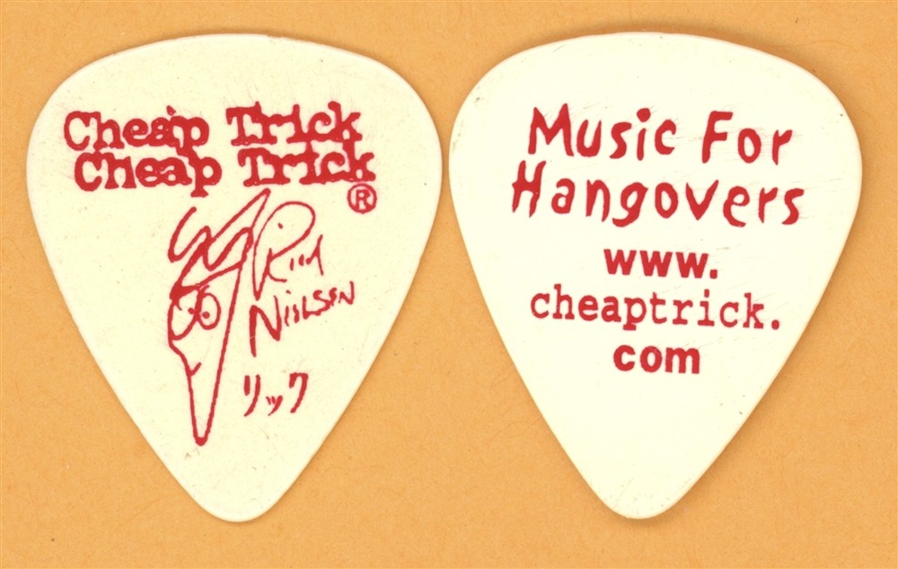 Cheap Trick Rick Nielsen Vintage Guitar Pick - 1999 Music for Hangovers Tour
