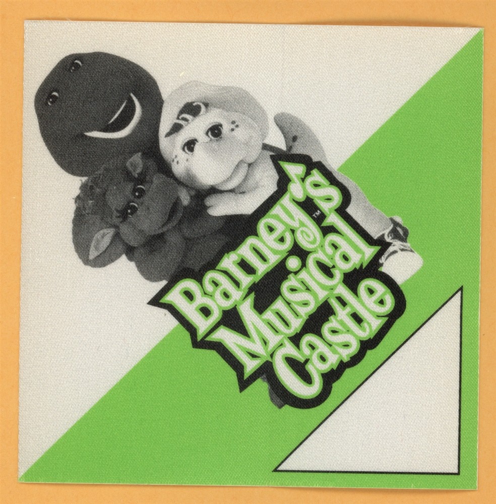 Barney's Musical Castle 1999 Concert Tour Backstage Pass