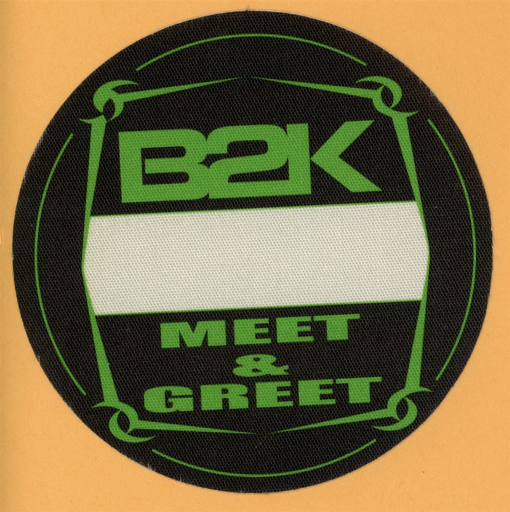 B2K 2002 Concert Tour MEET & GREET Backstage Pass