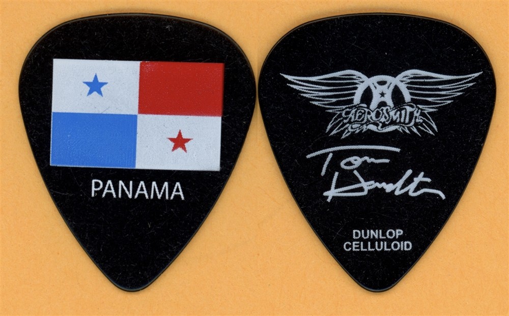Aerosmith Tom Hamilton Vintage Guitar Pick - Panama Tour