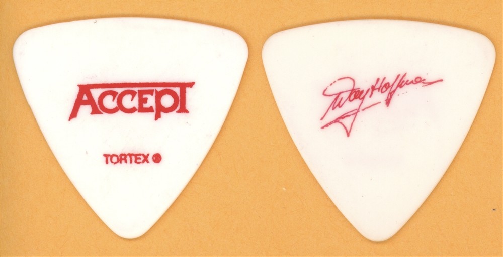 Accept Wolf Hoffmann Vintage Guitar Pick - 2010 Blood of the Nations Tour