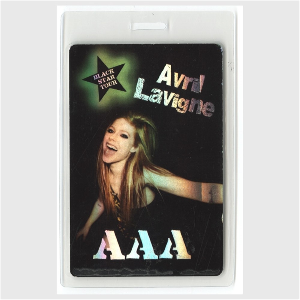 Avril Lavigne 2011 Goodbye Lullaby Concert Tour Foil Laminated Backstage Pass