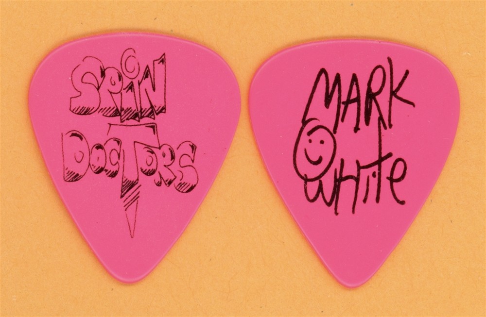 Spin Doctors Mark White Vintage Guitar Pick - 1991 Pocket of Kryptonite Tour