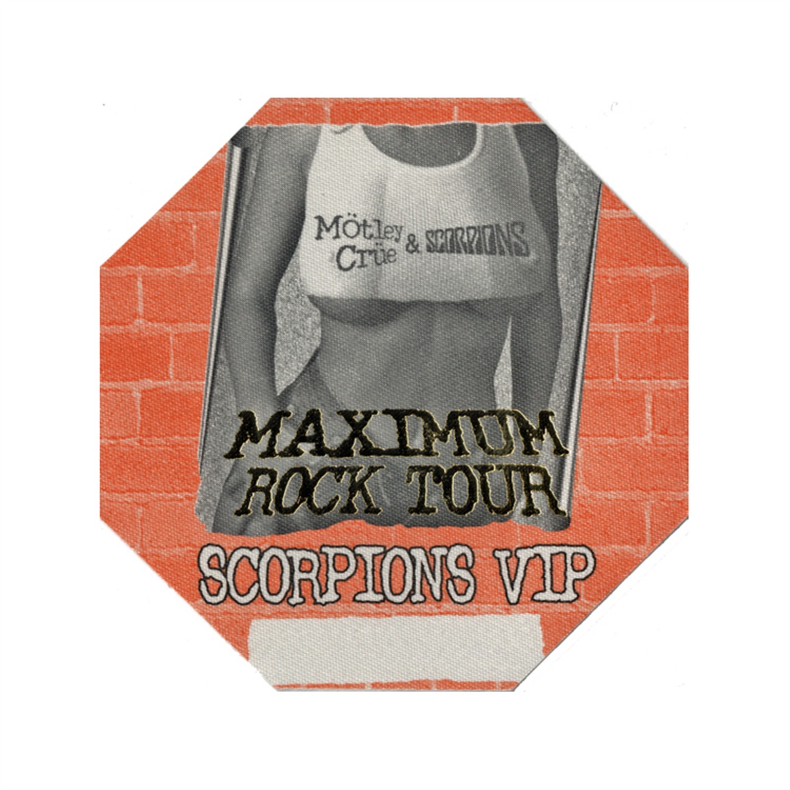 Motley Crue 2000 New Tattoo Concert Tour VIP Backstage Pass