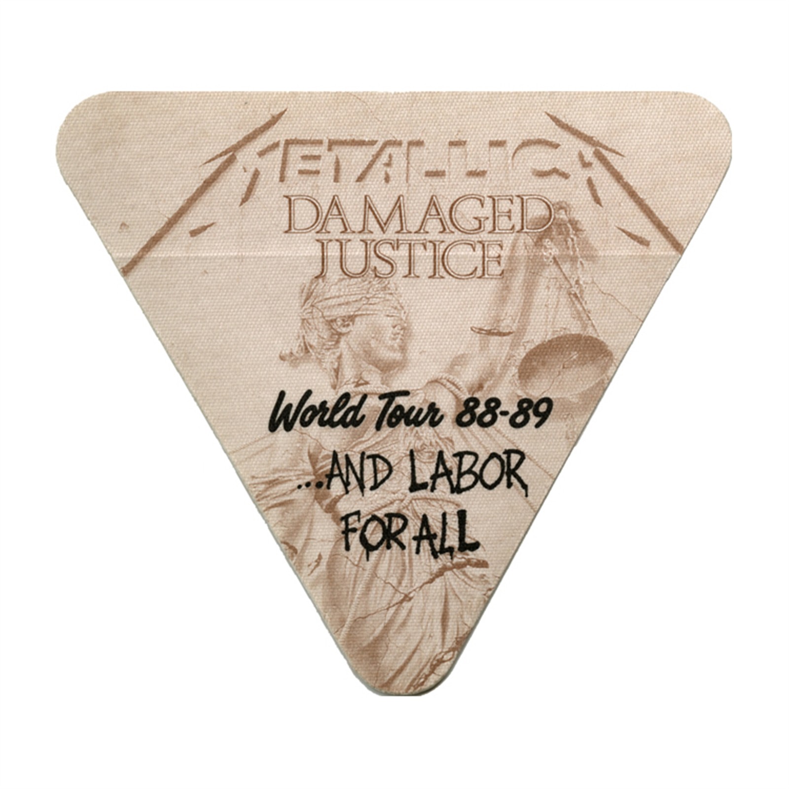 Metallica 1988 And Justice for All Concert Tour Working Backstage Pass