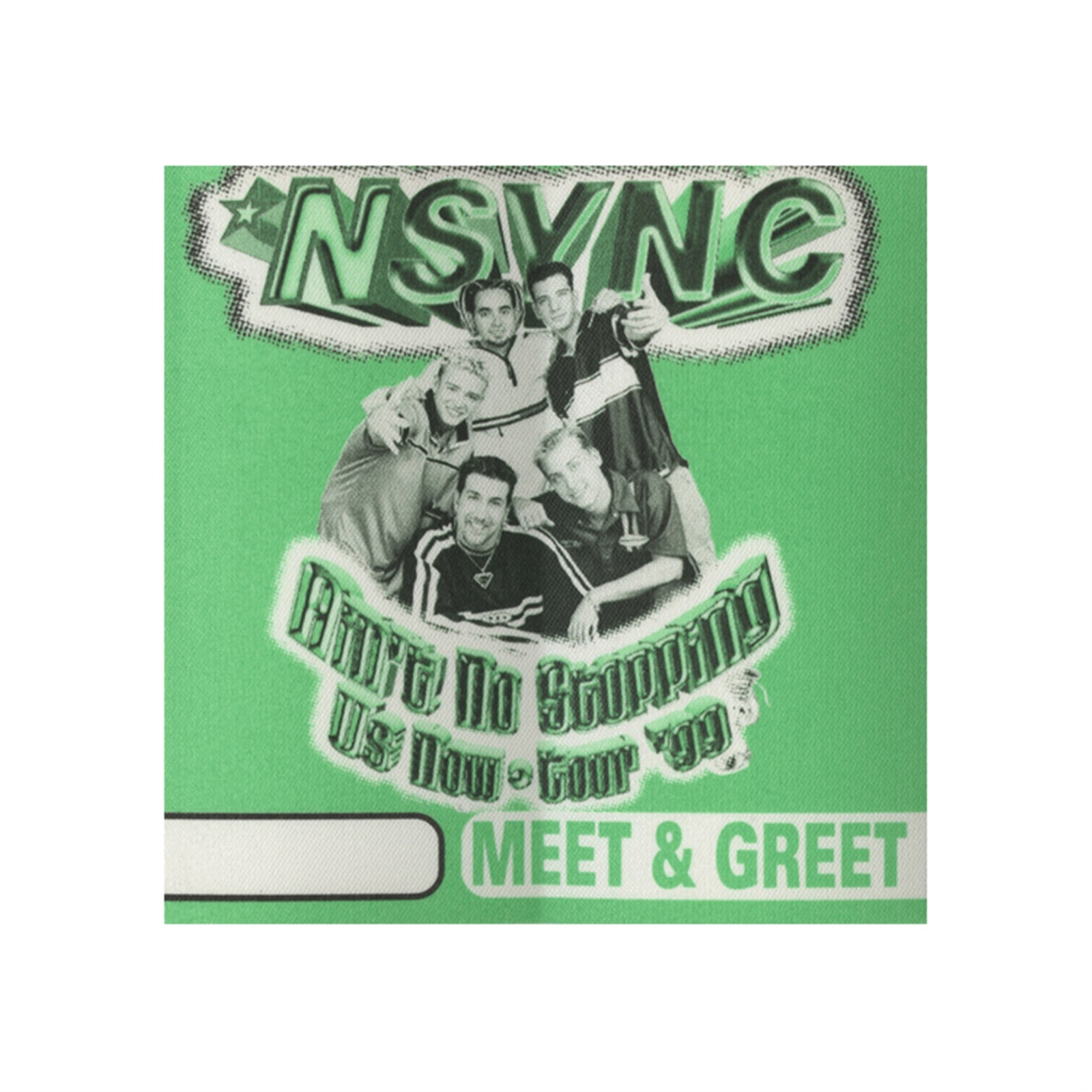 NSYNC 1999 Ain't No Stoppin' Us Now Concert Tour Meet & Greet Backstage Pass