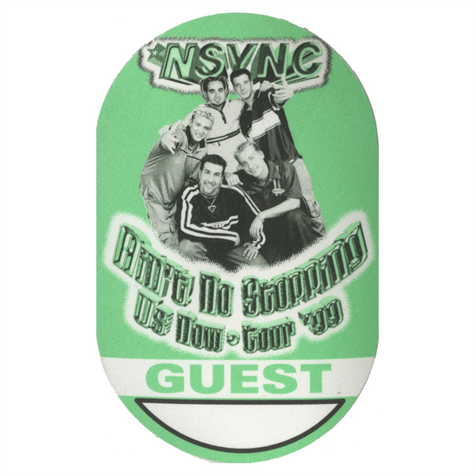 NSYNC 1999 Ain't No Stoppin' Us Now Concert Tour Guest Backstage Pass