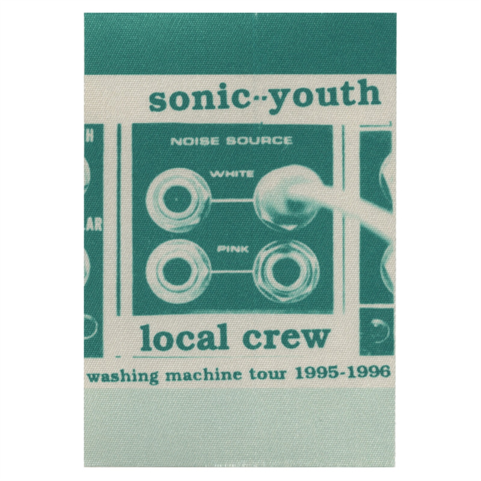 Sonic Youth 1995 Washing Machine Concert Tour Local Crew Backstage Pass