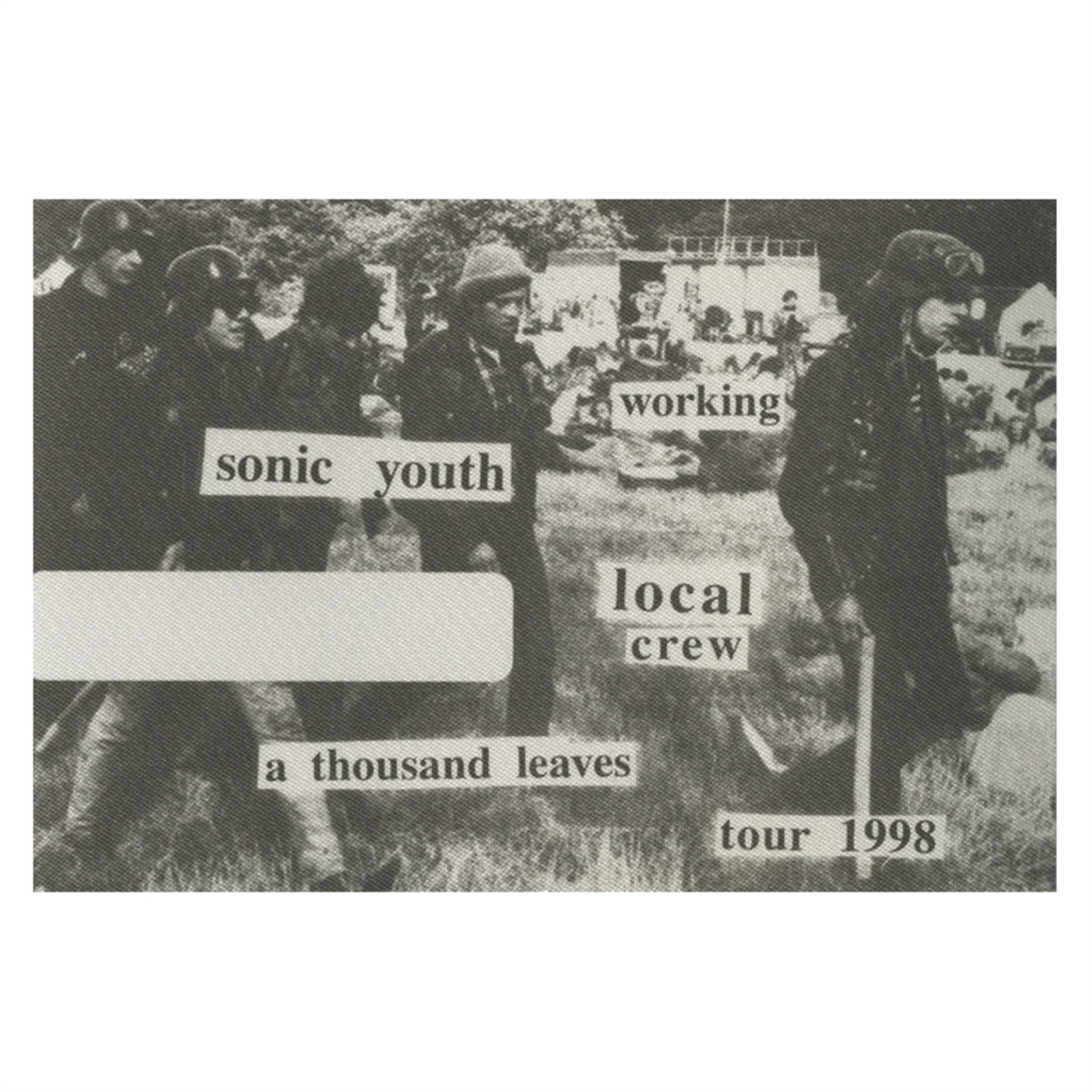 Sonic Youth 1998 A Thousand Leaves Concert Tour Working Backstage Pass
