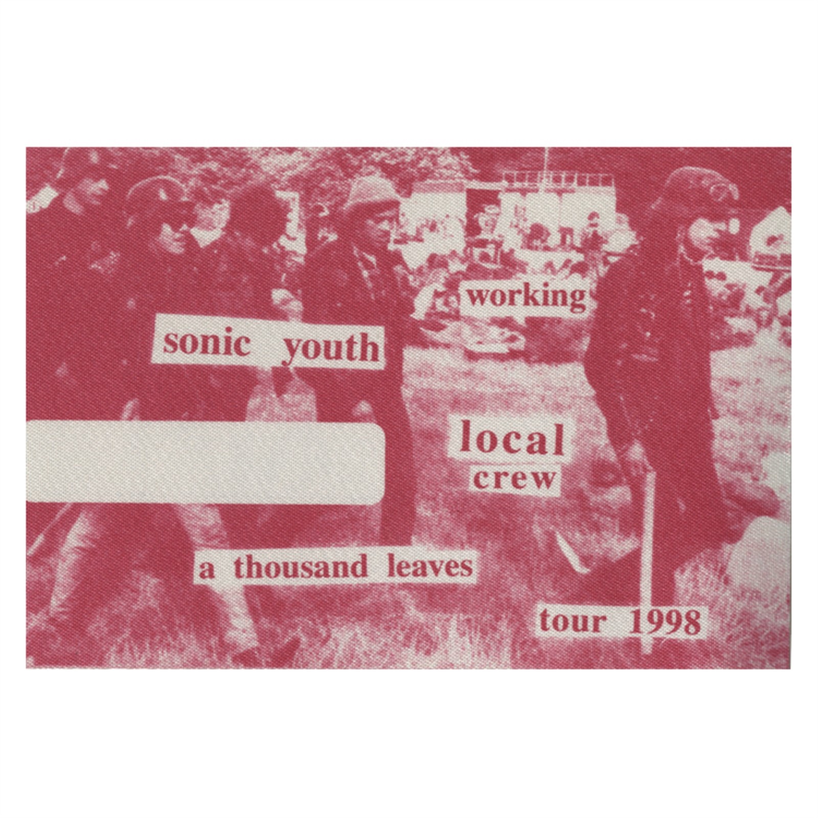 Sonic Youth 1998 A Thousand Leaves Concert Tour Working Backstage Pass