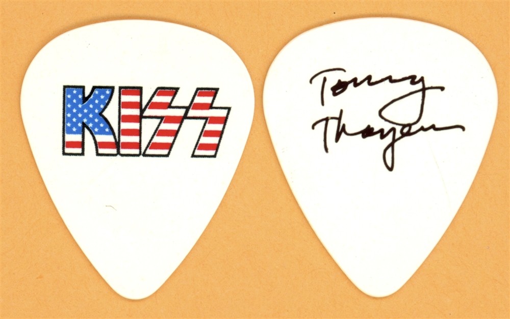 KISS Tommy Thayer Vintage Guitar Pick - 2011 Tribute to Armed Forces Tour