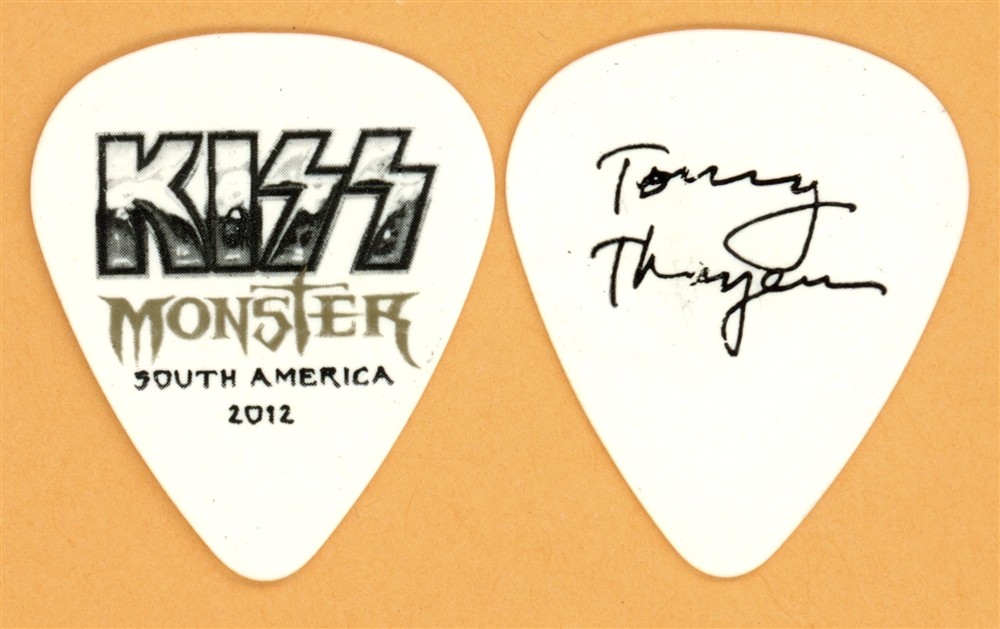 KISS Tommy Thayer Vintage Guitar Pick - 2012 Monster South America Tour