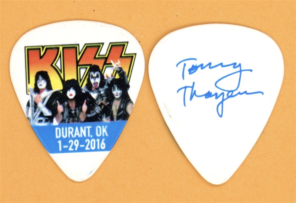 KISS Tommy Thayer Vintage Guitar Pick - 2016 Durant, OK Freedom to Rock Tour
