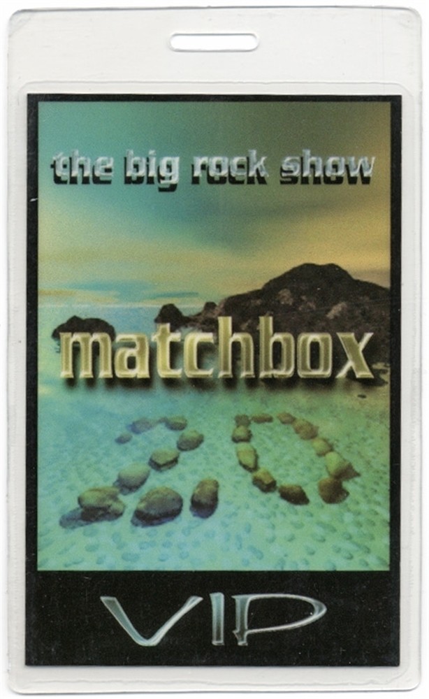 Matchbox 20 1998 Big Rock Show Concert Tour VIP Laminated Backstage Pass