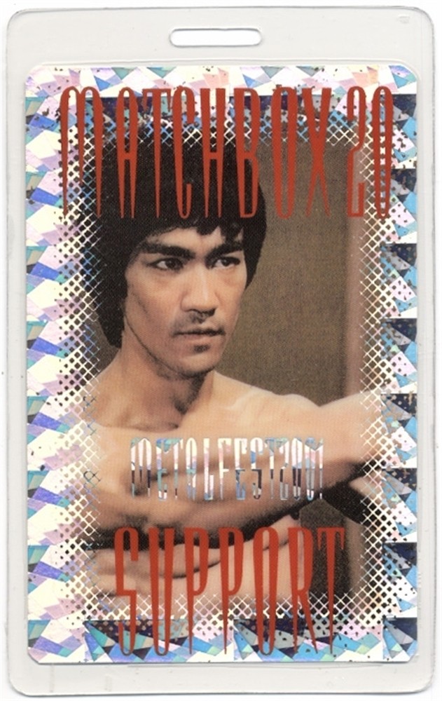 Matchbox 20 2001 Mad Season Concert Tour Laminated Backstage Pass Bruce Lee
