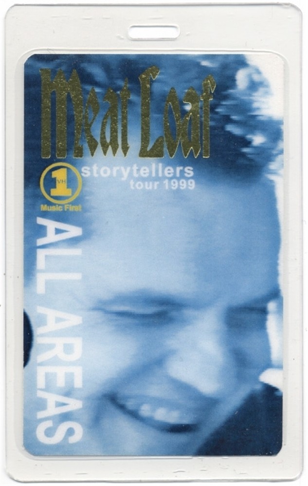 Meat Loaf 1999 Storytellers Concert Tour All Access Laminated Backstage Pass