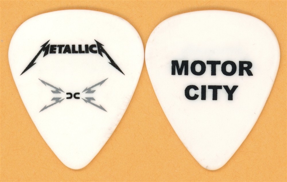 Metallica Detroit Motor City Vintage Guitar Pick - 2008 Death Magnetic Tour