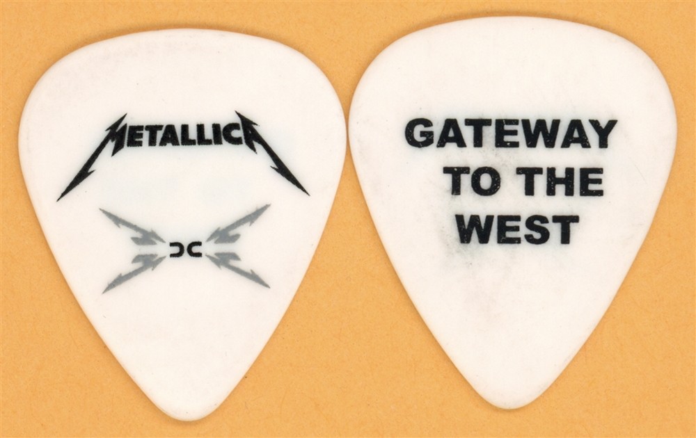 Metallica Gateway To The West Vintage Guitar Pick - 2008 Death Magnetic Tour