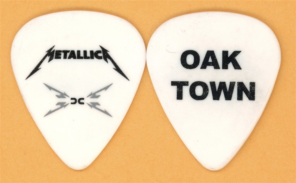 Metallica Oakland Oak Town Vintage Guitar Pick - 2008 Death Magnetic Tour
