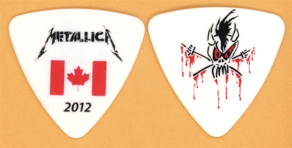 Metallica Robert Trujillo Scary Guy Vintage Guitar Pick - 2012 Canada Tour