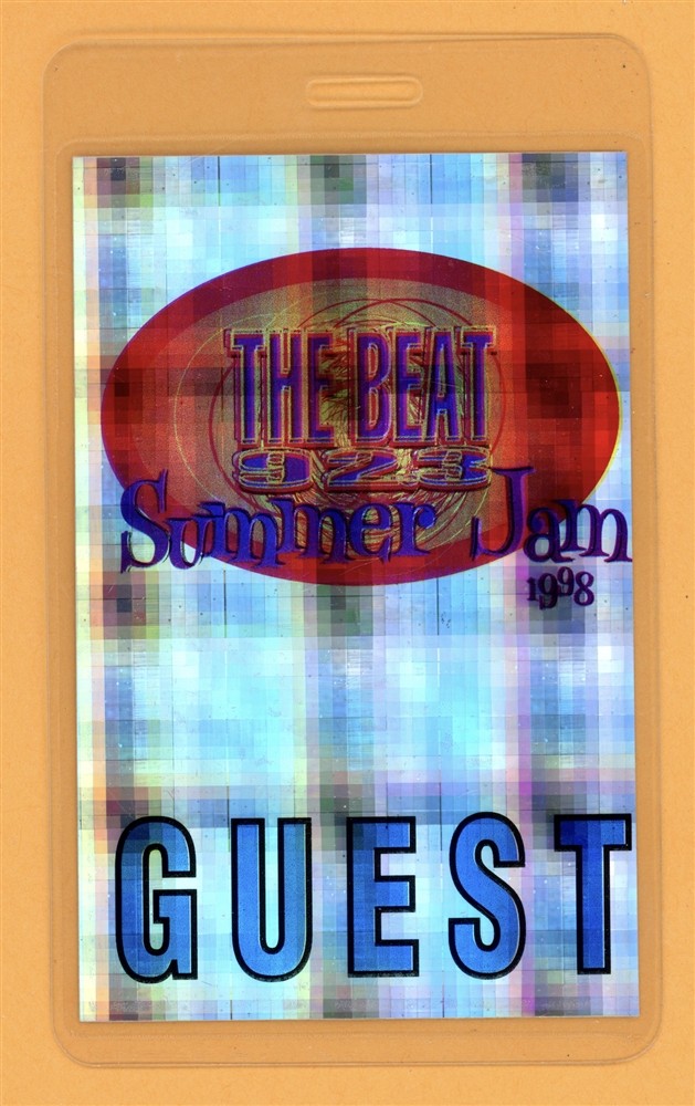 Missy Elliott 1998 Summer Jam GUEST Laminated Backstage Pass