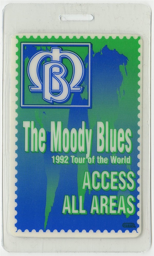 Moody Blues 1992 Keys of the Kingdom Concert Tour Laminated Backstage Pass