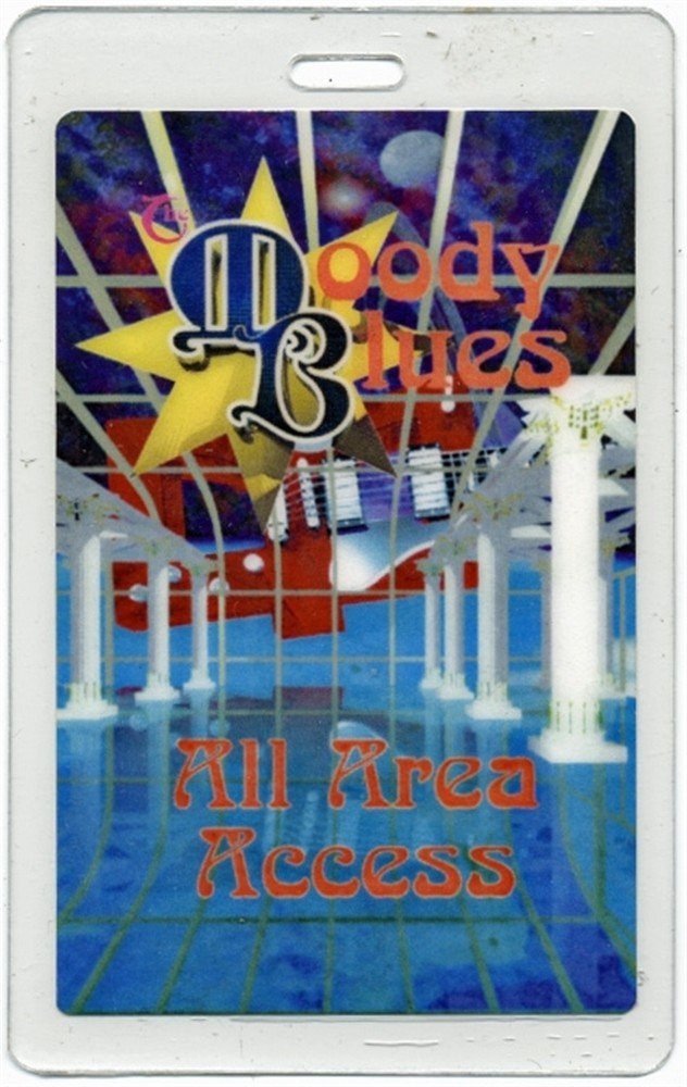 Moody Blues 2000's Concert Tour All Access Laminated Backstage Pass