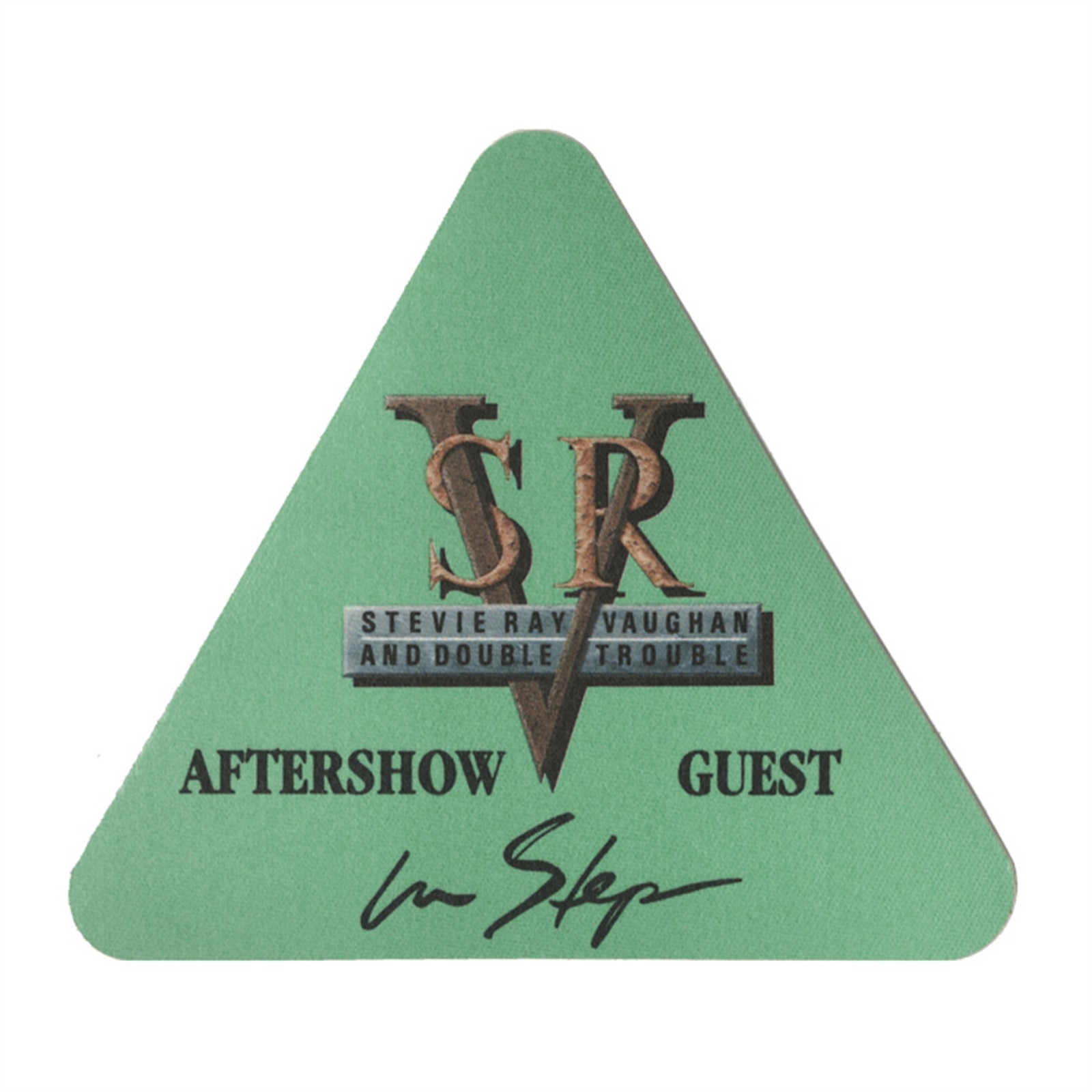 Stevie Ray Vaughan 1989 In Step Concert Tour Aftershow Backstage Pass