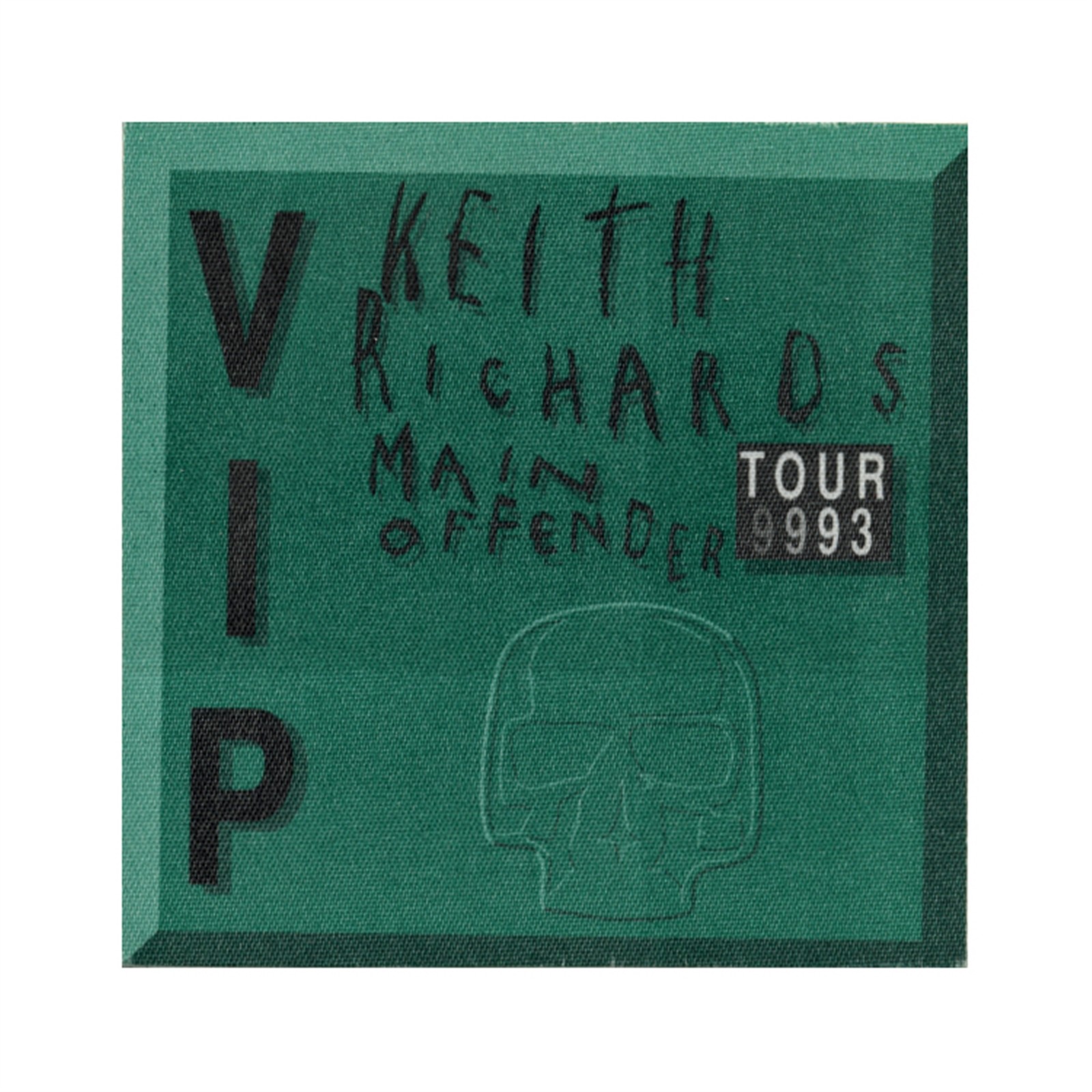 Keith Richards 1993 Main Offender Concert Tour VIP Backstage Pass