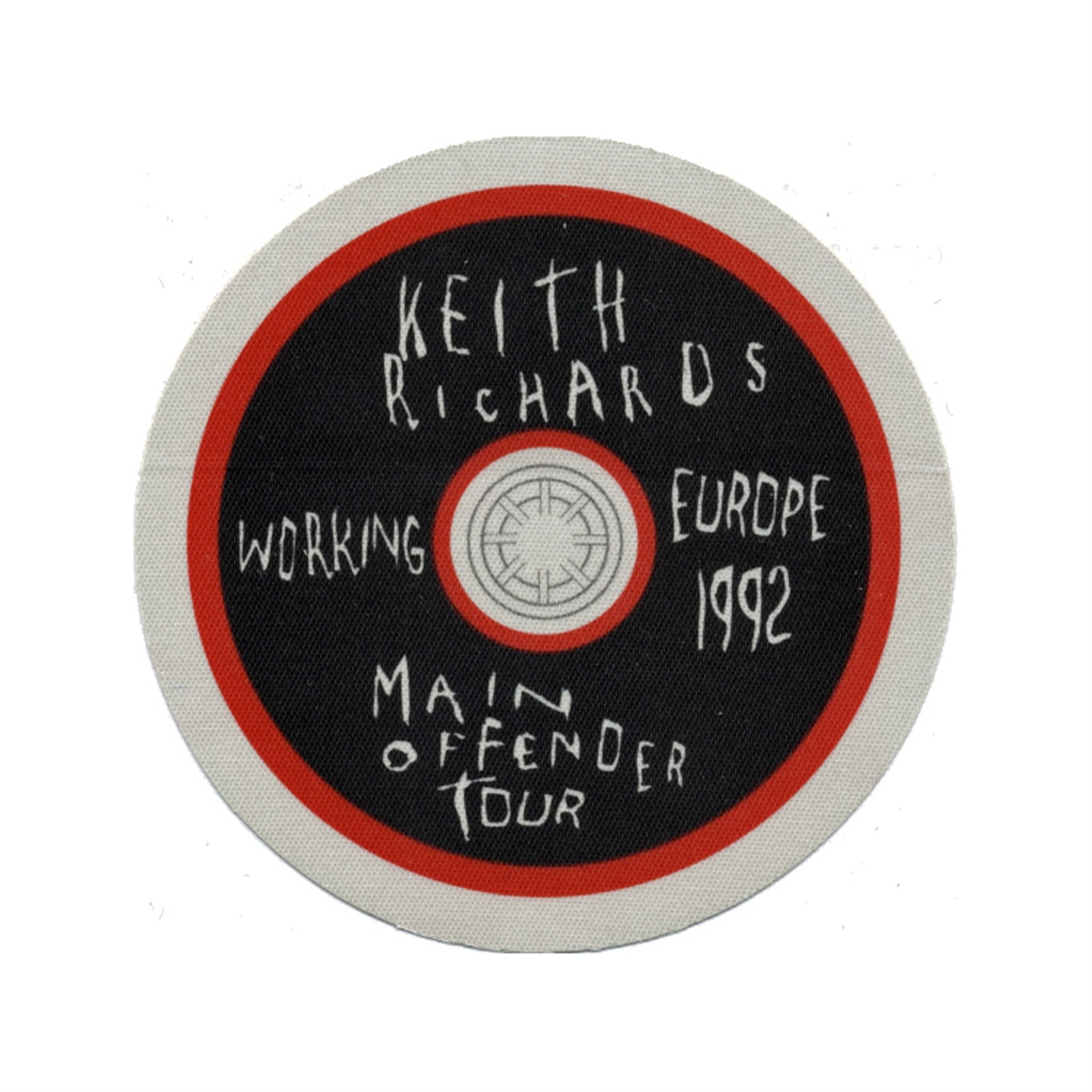Keith Richards 1992 Main Offender Concert Tour Working Backstage Pass