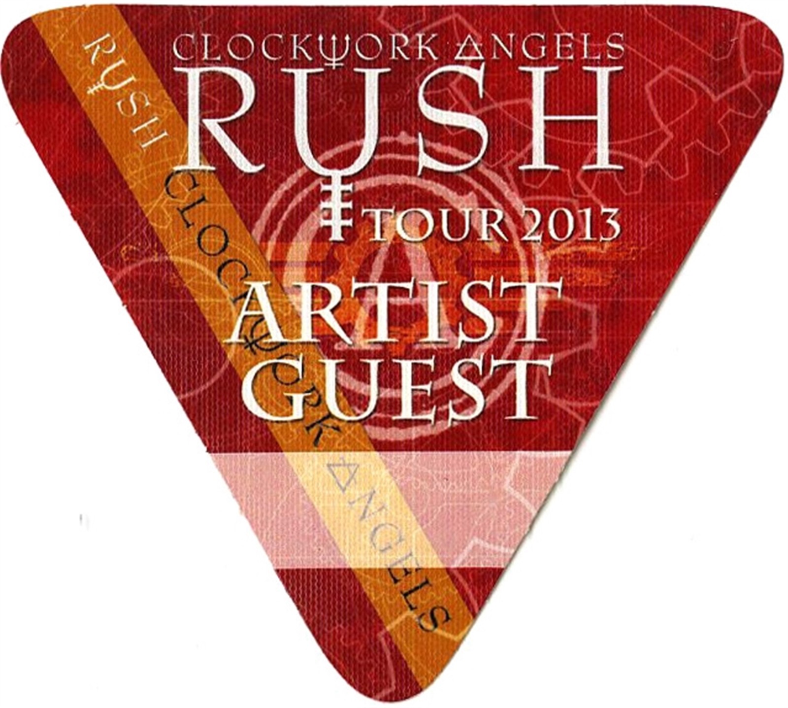 Rush 2013 Clockwork Angels Concert Tour Artist Guest Backstage Pass