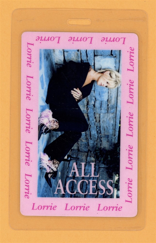 Lorrie Morgan 2004 Show Me How Tour AA Laminated Backstage Pass