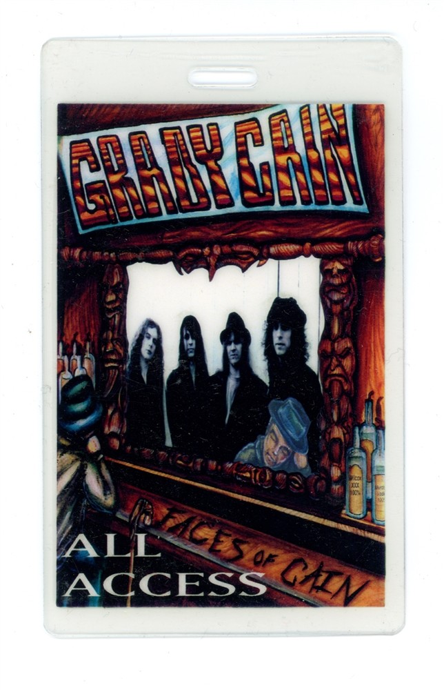 Graby Cain 1994 All Access Faces of Cain Laminated Backstage Pass
