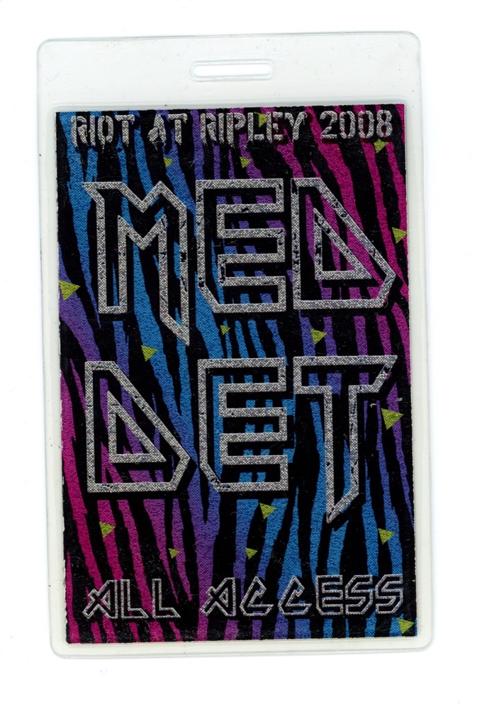 Riot at Ripley 2008 MED DET Vanilla Ice ALL ACCESS Laminated Backstage Pass