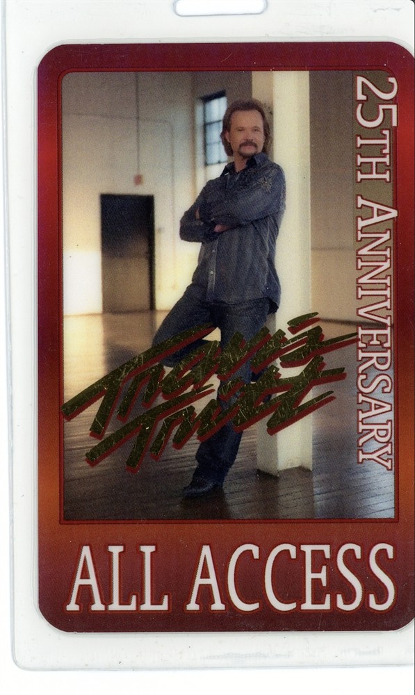 Travis Tritt 25th Anniversary ALL ACCESS Backstage Laminated Pass