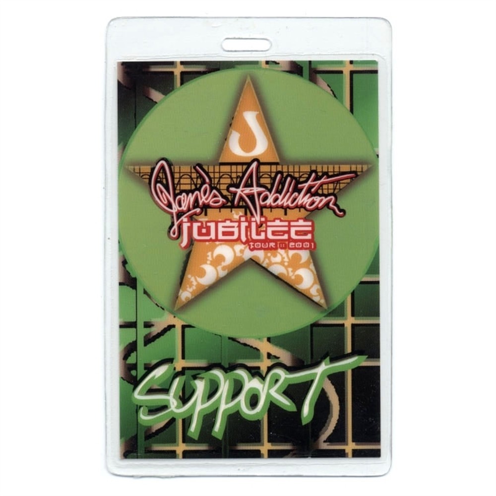 Jane's Addiction 2001 Concert Laminated Backstage Pass Jubilee Tour