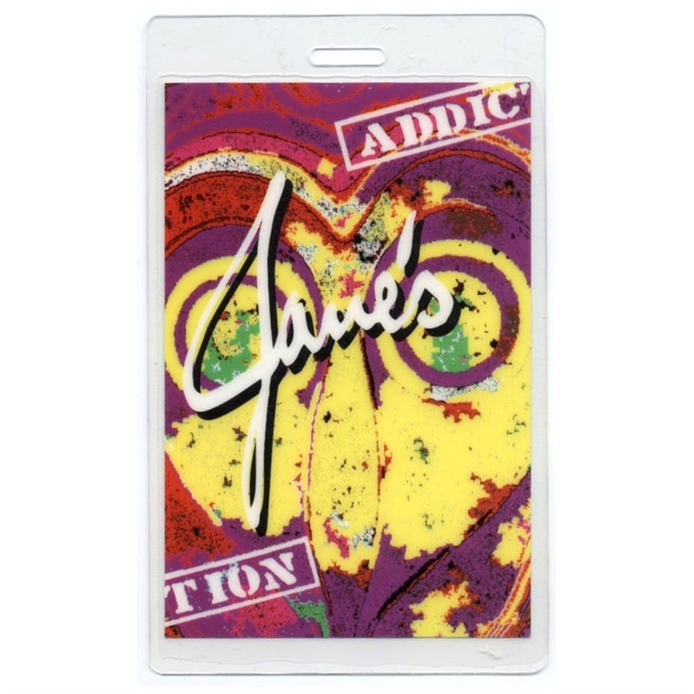 Jane's Addiction 2002 Concert Tour VIP Laminated Backstage Pass Pink