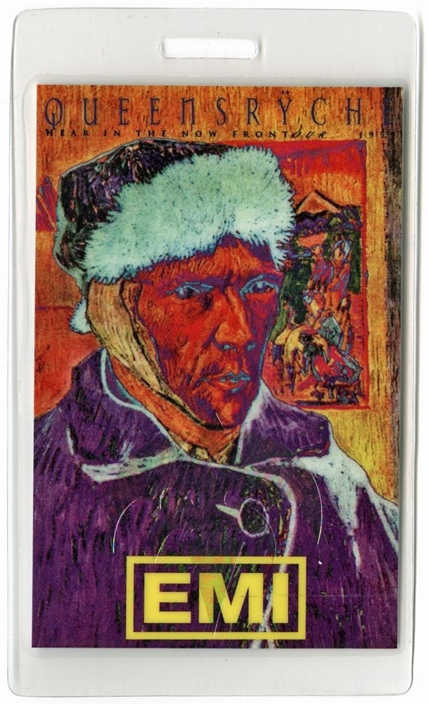 Queensryche 1997 Hear in the Now Frontier Concert Tour Laminated Backstage Pass