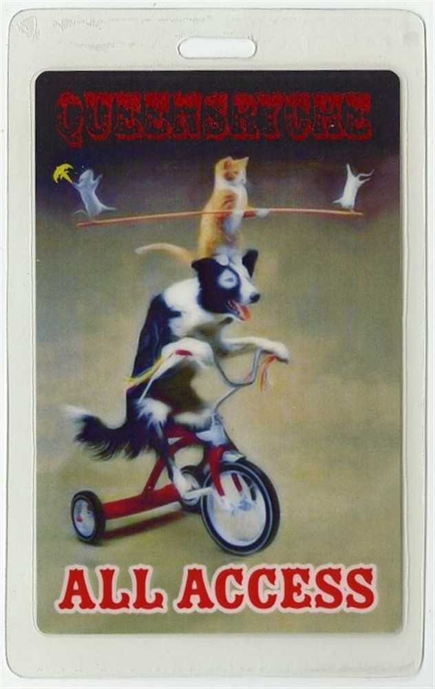 Queensryche Concert Tour Laminated Backstage Pass All Access