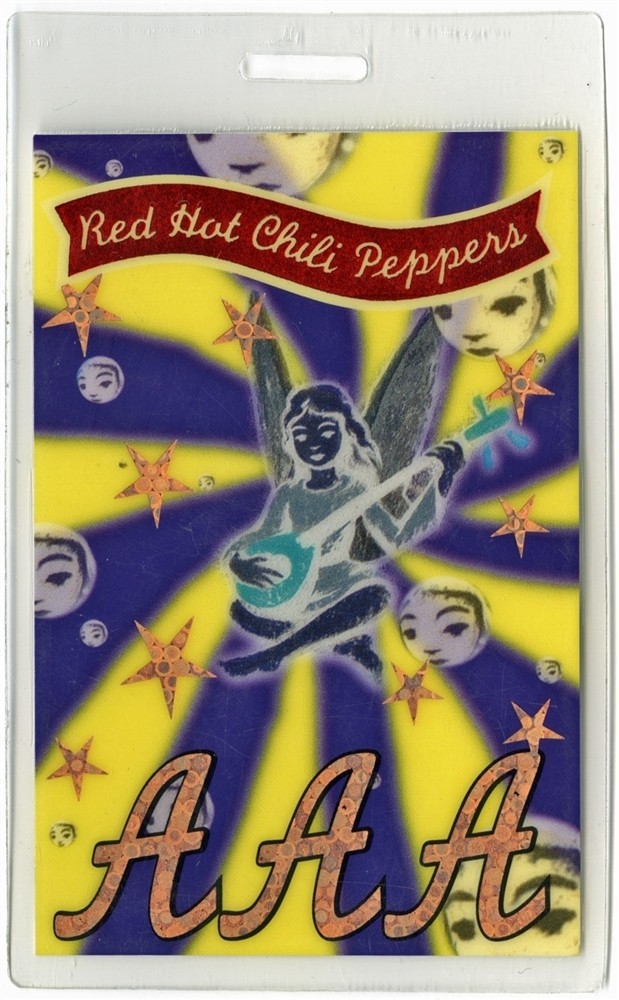 Red Hot Chili Peppers 1995 One Hot Minute Concert Tour Laminated Backstage Pass