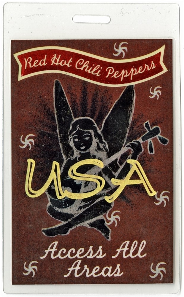 Red Hot Chili Peppers 1995 One Hot Minute Tour Foil Laminated Backstage Pass