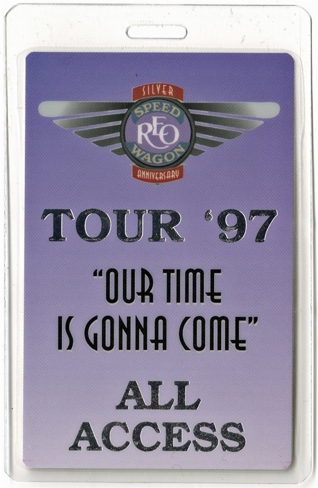 REO Speedwagon 1997 Concert Tour All Access Laminated Backstage Pass