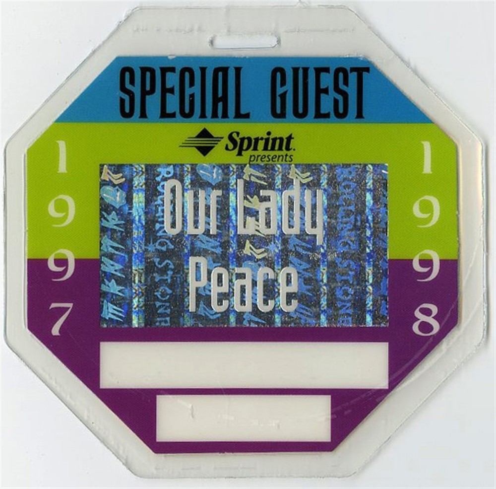 Rolling Stones 1997 Laminate Backstage Pass Bridges Babylon Tour Our Lady Peace