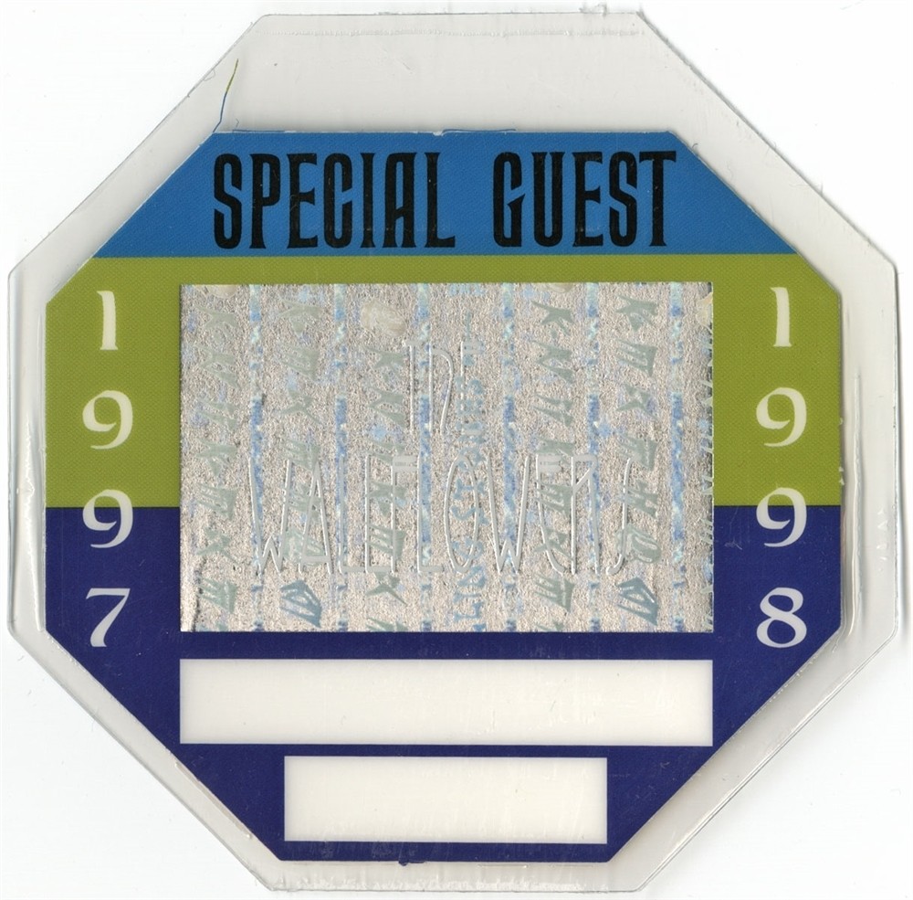 Rolling Stones 1997 Laminated Backstage Pass Bridges to Babylon Tour