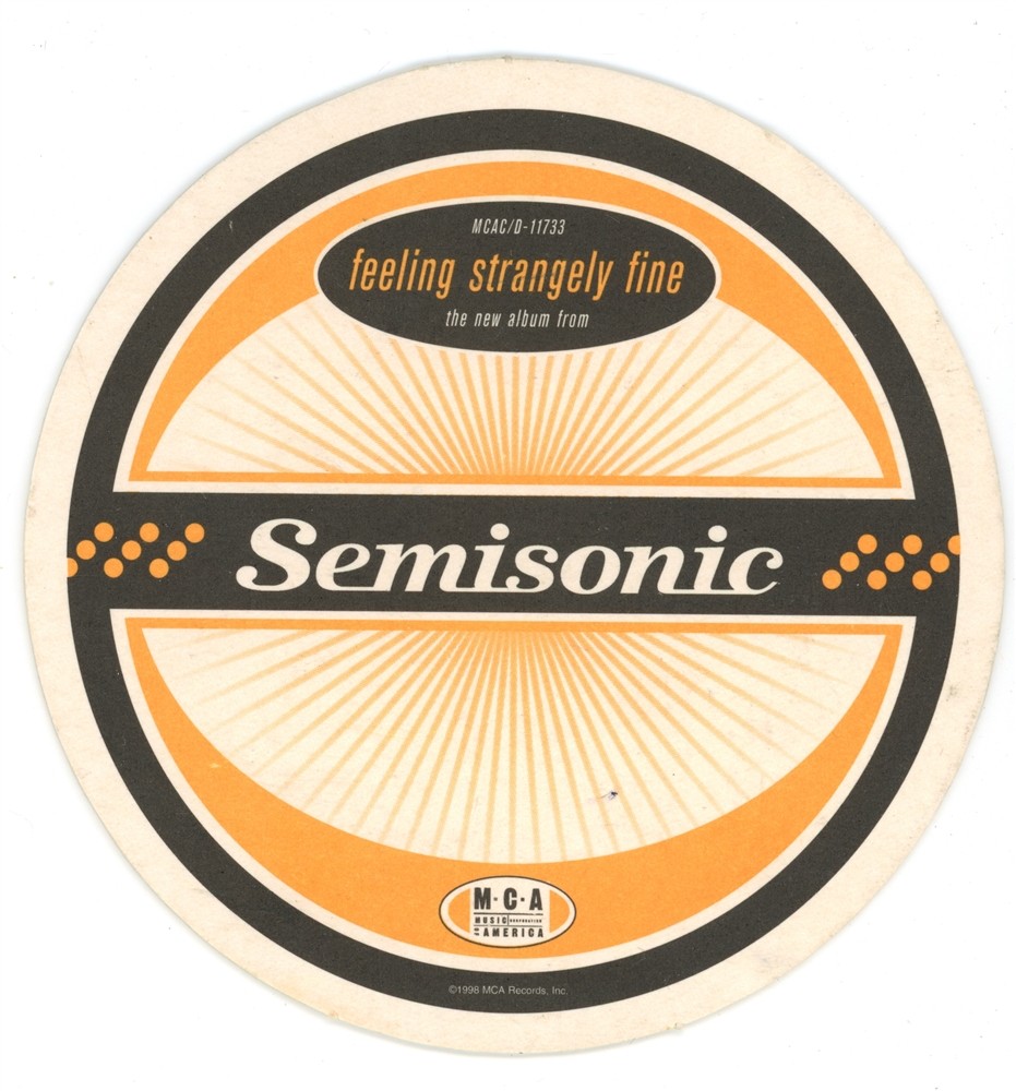 Semisonic Vintage Backstage Pass Coaster Card