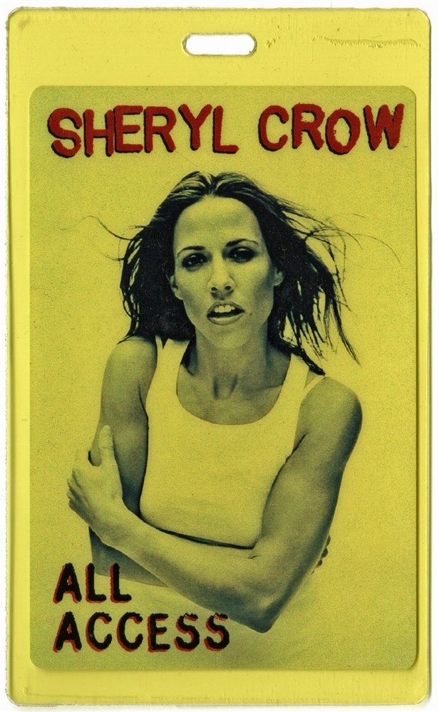 Sheryl Crow 1996 Concert Tour All Access Laminated Backstage Pass